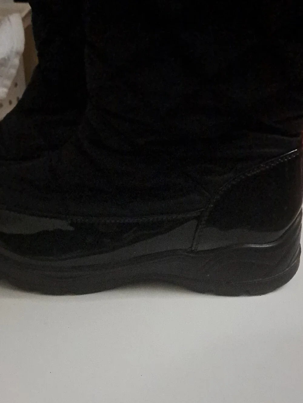 Macy's Black Quilted Faux-Fur Winter Boots